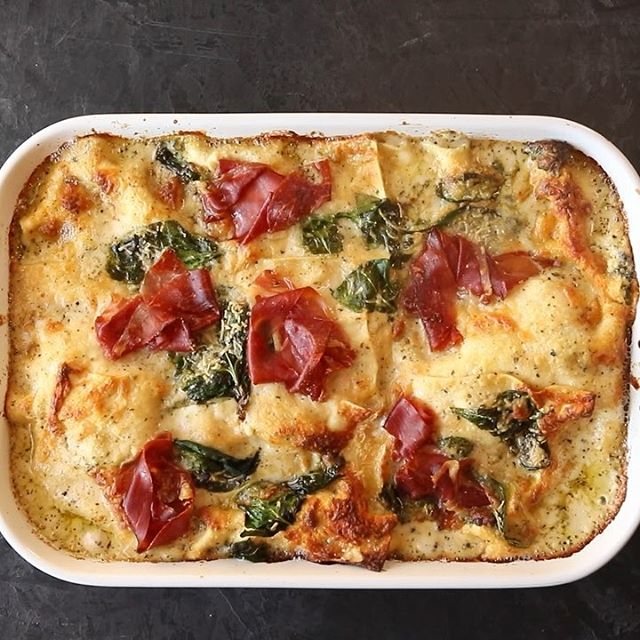 Cheesy Prosciutto Béchamel Lasagna by halfbakedharvest Quick & Easy