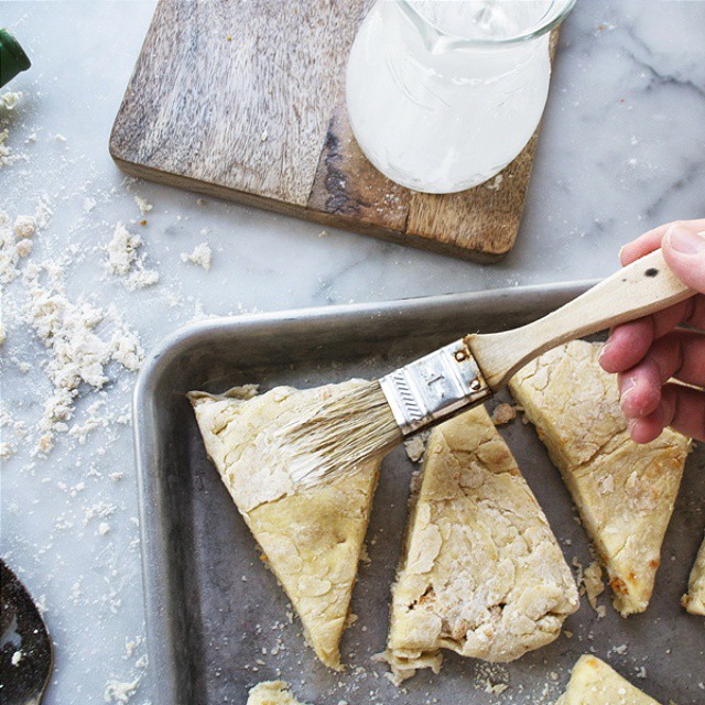 Fried Chicken Scones With Honey Butter Glaze Recipe The Feedfeed