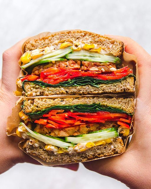Smokey Tempeh And Roasted Corn Sandwich Recipe The Feedfeed
