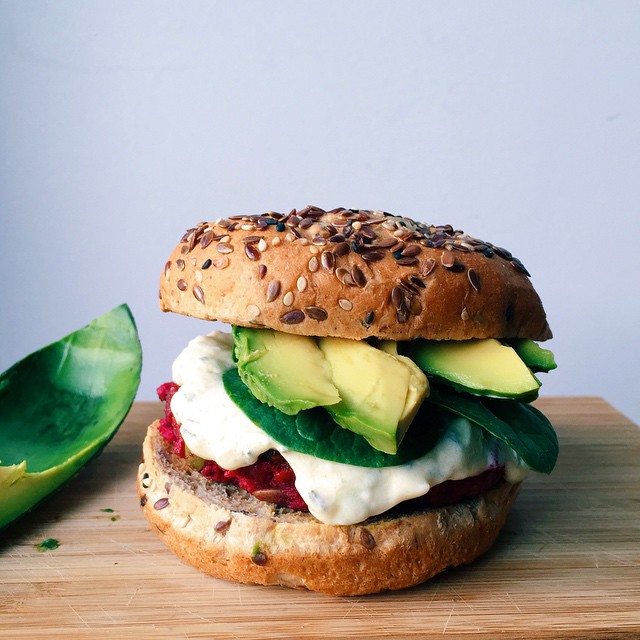 Beet And Farro Burger With Sage Chimichurri by leefromamerica | Quick ...