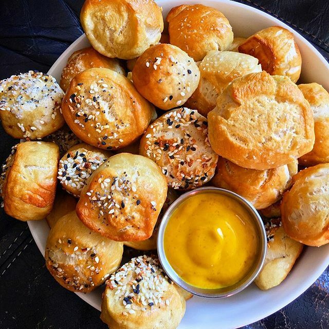 Pretzel Bites with Mustard Dipping Sauce