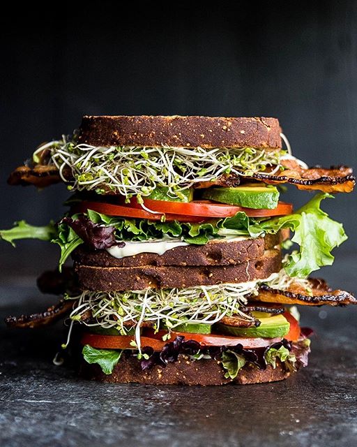 BLT with Avocado and Sprouts Recipe | The Feedfeed