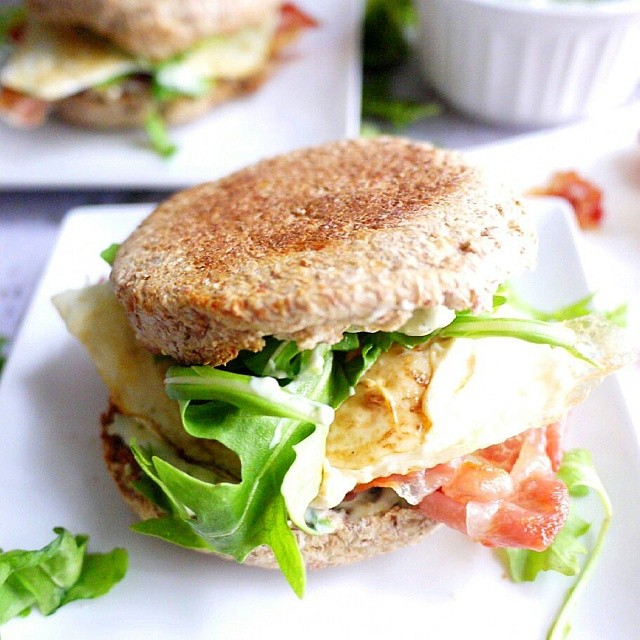 Crispy Prosciutto Egg Sandwich With Green Goddess Dressing Made From