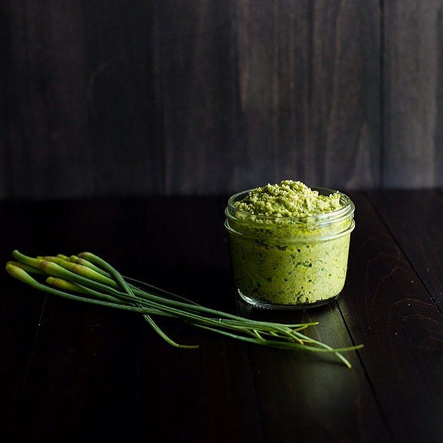 Garlic Scape Pesto by vanillaandbean Quick & Easy Recipe The Feedfeed
