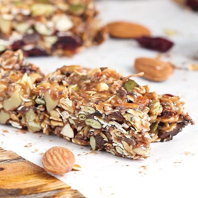 Easy Trail Mix Granola Bars Recipe The Feedfeed