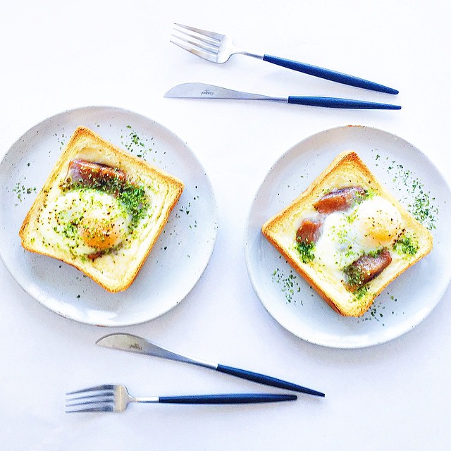 Egg In A Hole With Seaweed And Herring Recipe The Feedfeed