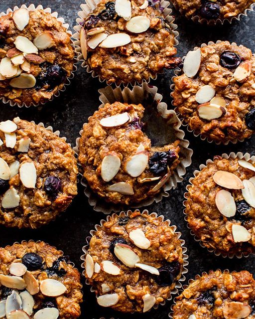 Greek Yogurt Blueberry Almond Muffins Recipe The Feedfeed