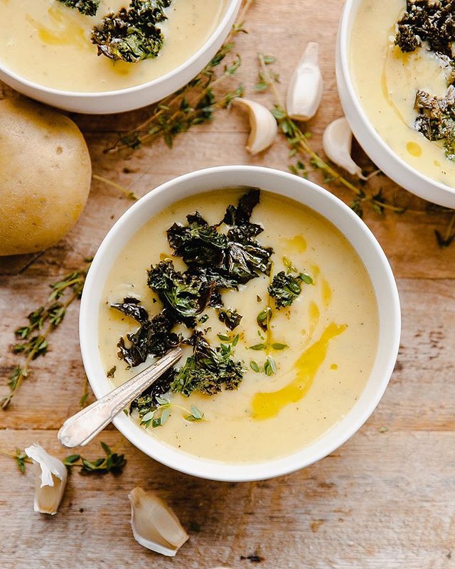 Cheesy Potato Soup With Crispy Kale by grandbabycakes | Quick & Easy ...