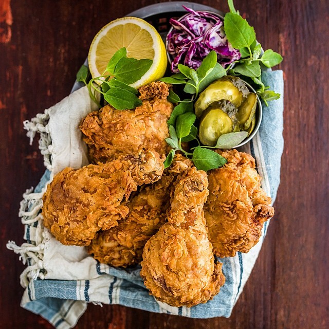 Rosemary-Brined, Buttermilk Fried Chicken Recipe
