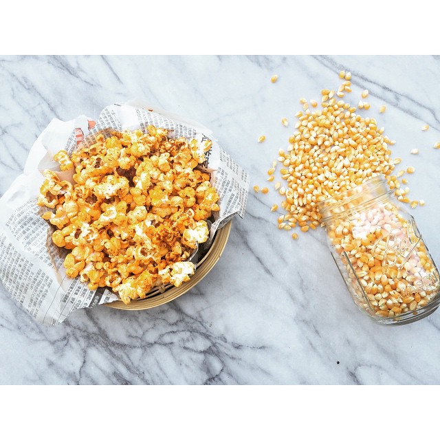 Chili & Garlic Popcorn Recipe The Feedfeed
