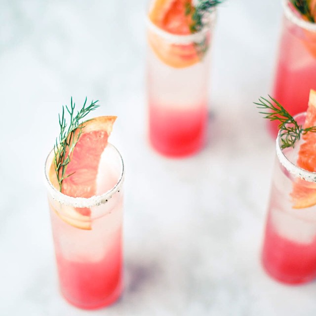 Grapefruit Fennel Fizz With Rosemary Salt Recipe The Feedfeed