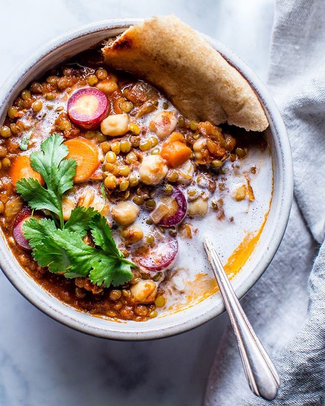 Moroccan Chickpea And Lentil Stew by vanillaandbean | Quick & Easy ...