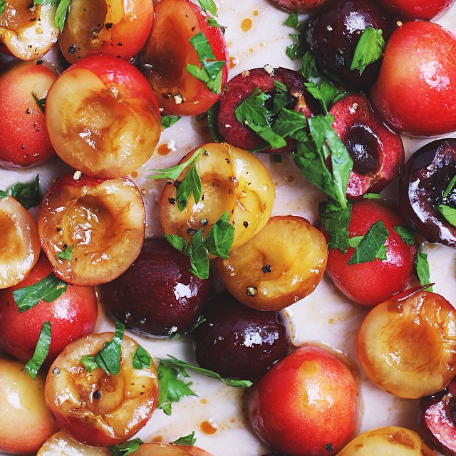 Savory Roasted Cherries by shercastellano Quick & Easy Recipe The Feedfeed