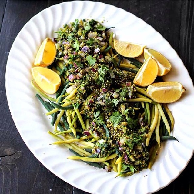 Cilantro Green Beans With Red Onion & Pistachios by thefeedfeed Quick