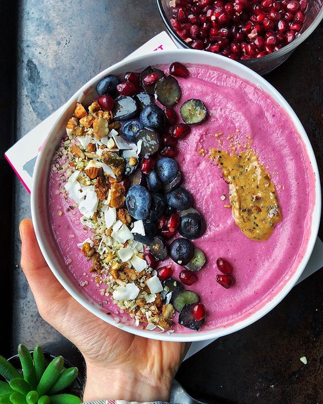 Peanut Butter And Jelly Smoothie Bowl Recipe The Feedfeed