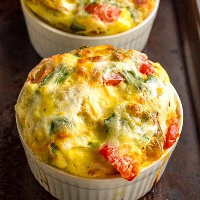 Mini Egg, Vegetable And Cheese Casseroles Recipe The Feedfeed