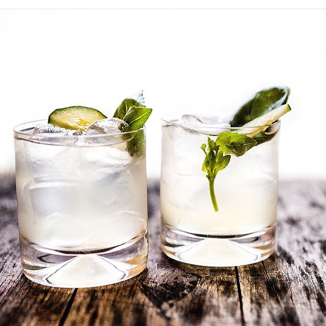 Thyme And Meyer Lemon Gin & Tonic With Cucumber And Basil by gabriellegeiselmanmilone Quick