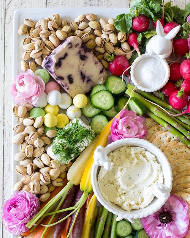 Easter Cheese And Crudité Board Recipe | The Feedfeed