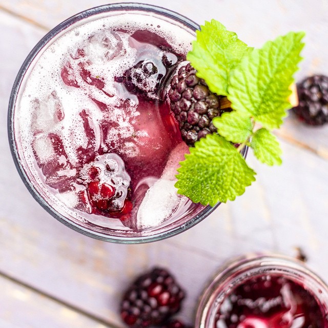 Blackberry Jam & Lemon Balm Gin Cocktail Recipe | The Feedfeed