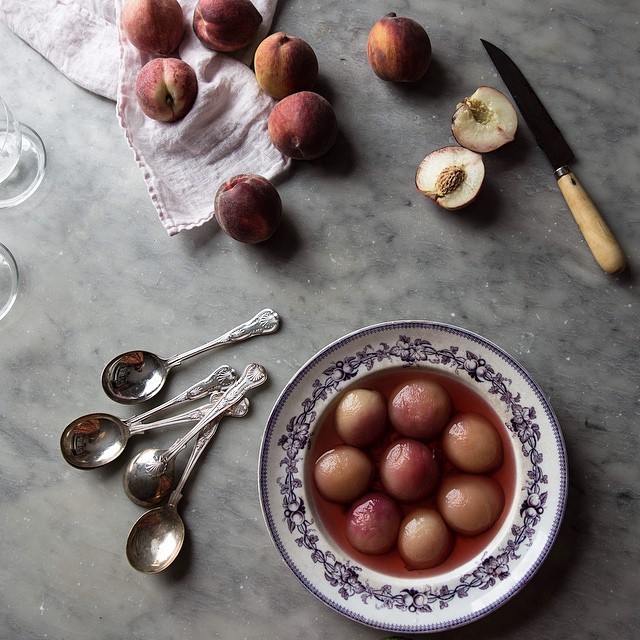 Nigella Lawson's Mint Julep Peaches by skye_mcalpine Quick & Easy Recipe The Feedfeed