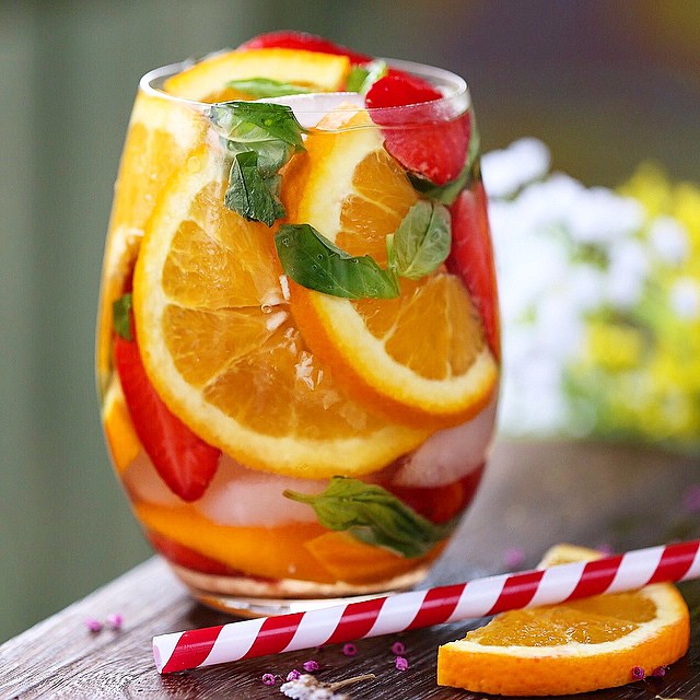 Strawberry Orange Basil Infused Water By Hartmann Health Quick Easy Recipe The Feedfeed