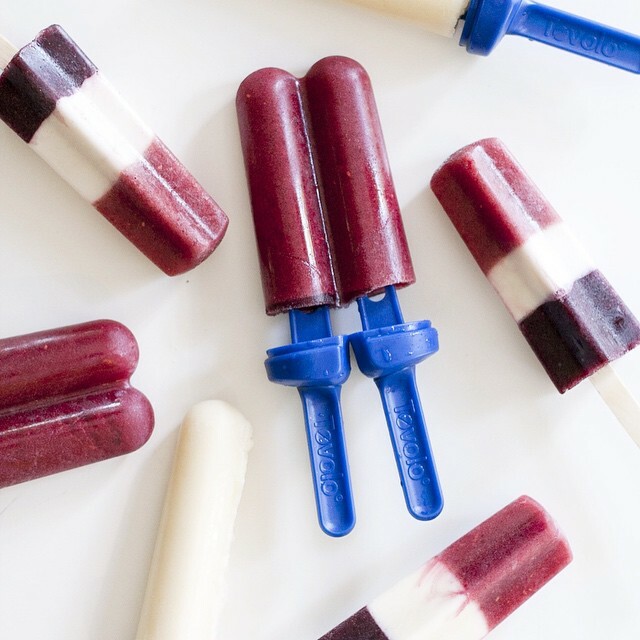 Red, White & Blue Popsicles Recipe - Detoxinista