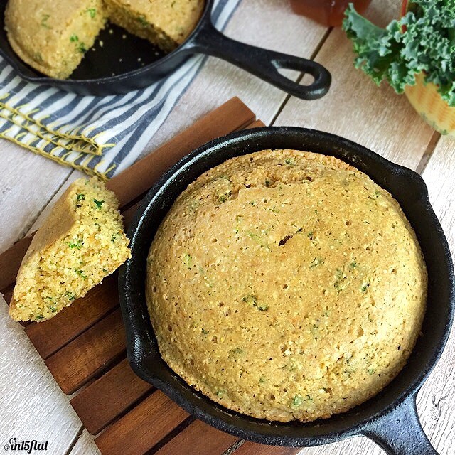Skillet Collard Cornbread recipe