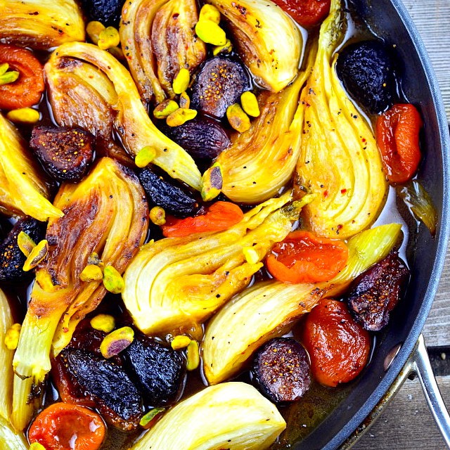 Braised Fennel With Apricots And Figs by mayihavethatrecipe Quick