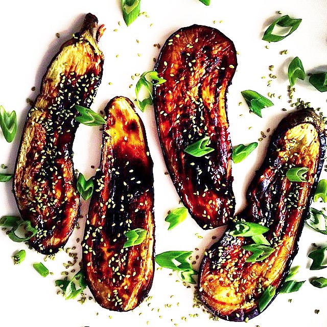 Miso Glazed Eggplant Recipe The Feedfeed