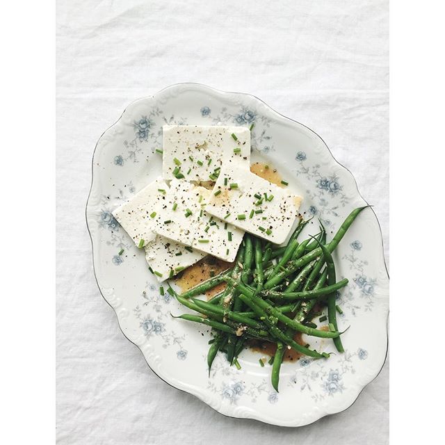 Fresh Green Beans With Dijon Mustard Vinaigrette And Feta by runwithtweezers Quick & Easy