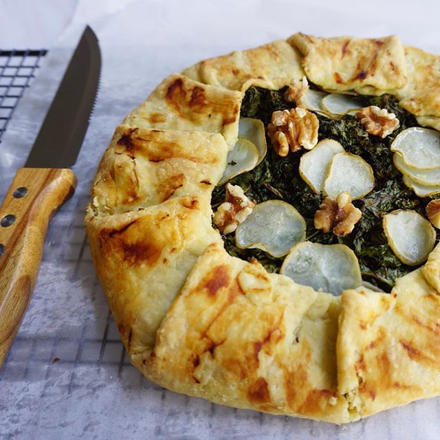 Curried Potato & Kale Galette With Ginger Root & Cumin by marcellerogers Quick & Easy Recipe