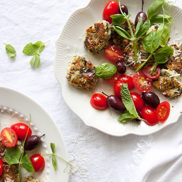 Ricotta Stuffed Spinach, Nettle, And Pea Shoots Dumplings by