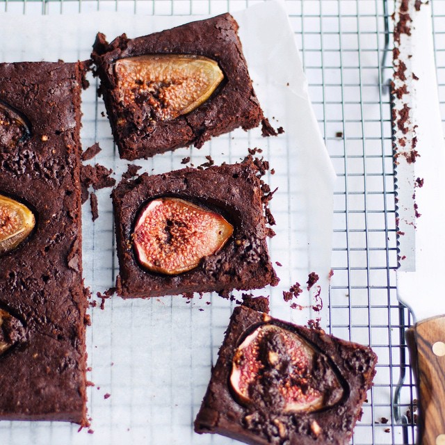 Fig Oat Flour Brownies With Coconut Sugar by thealimentalsage Quick & Easy Recipe The Feedfeed