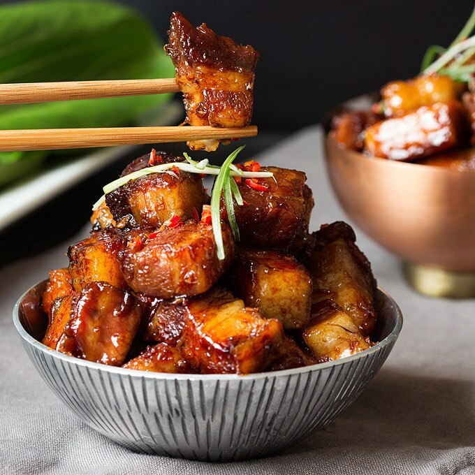 Slow Cooked Sticky Chinese Pork Belly By Theprettygirlzdonteat Quick Easy Recipe The Feedfeed
