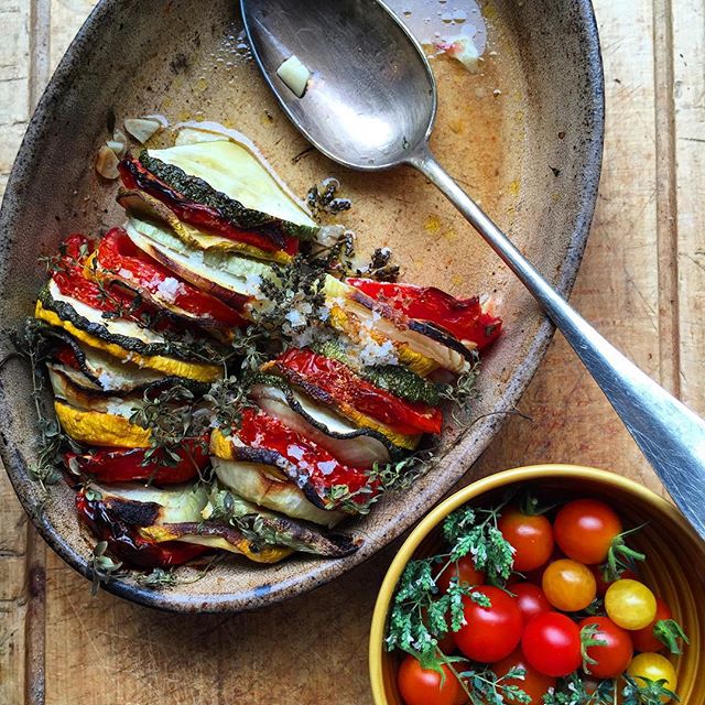 Courgette Tomato Onion Gratin With Thyme Garlic By Lavenderandlovage Quick Easy Recipe