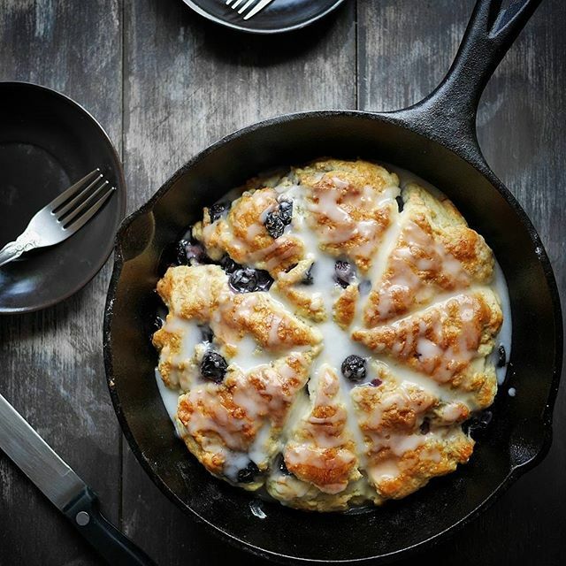 Use a cast iron wedge pan to create scone-like portions of this