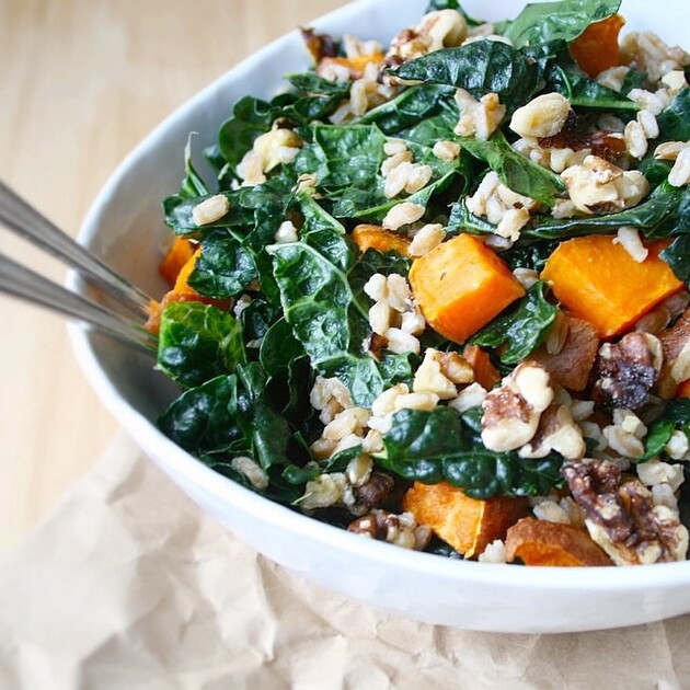 Fall Harvest Kale Salad Recipe