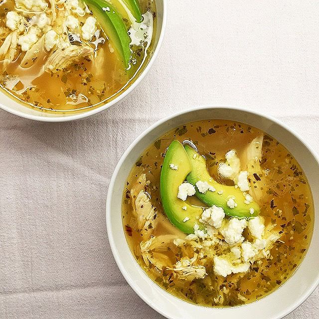 Mexican Lime And Chicken Soup With Oregano And Avocado Recipe The Feedfeed