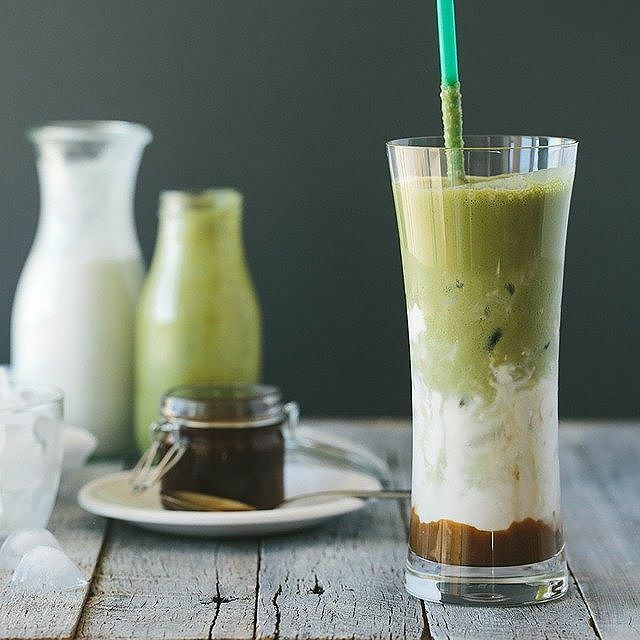 Quick & Easy Iced Matcha Latte - Oh, How Civilized