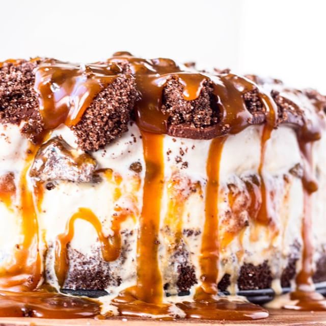 No-Churn Coffee Toffee Ice Cream Cake - Recipes | Go Bold With Butter