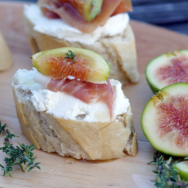 Crostini With Figs, Ricotta And Prosciutto Recipe The Feedfeed