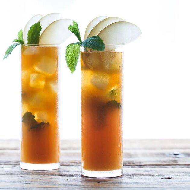 Summer Peach-Lavender Iced Tea - A Life Delicious