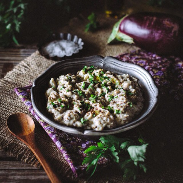 Roasted Eggplant Dip With Garlic Yogurt And Za’atar Recipe The Feedfeed