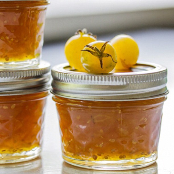 Golden Cherry Tomato And Ginger Jam With Lemon by thejoyofcooking