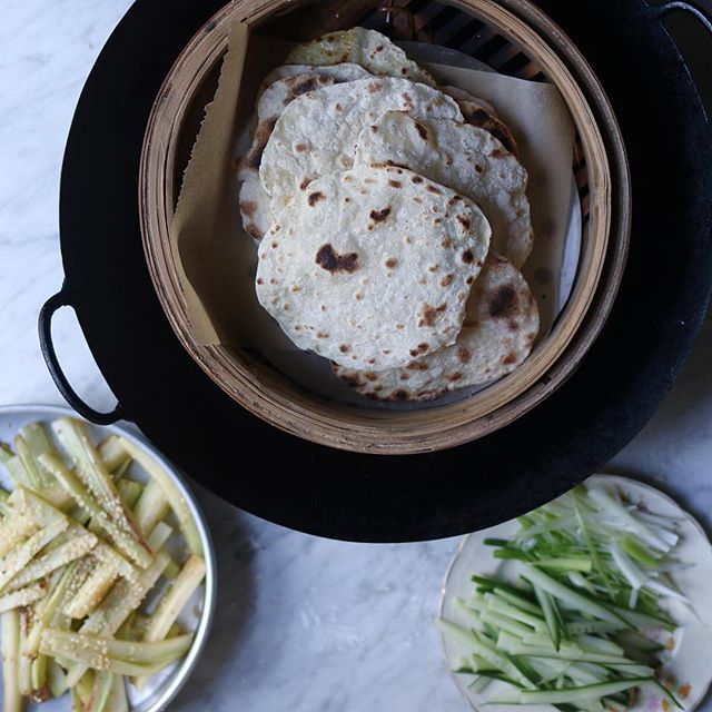 Broccoli Stem Pancakes With Hoisin, Tahini & Sesame Sauce recipe by