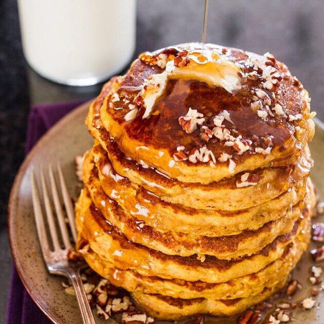 Mini Pancakes with Fruit, Yogurt and Jam Recipe | The Feedfeed