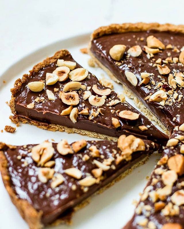 Creamy Chocolate Hazelnut Tart By Shiran Dickman Quick Easy Recipe