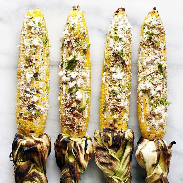 Grilled Corn with Greek Yogurt, Cotija, and Lime Recipe The Feedfeed