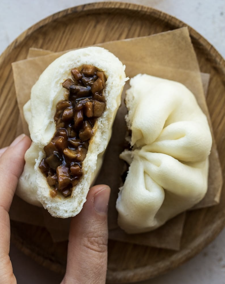Chestnut Mushroom and Tofu Bao by lazycatkitchen | Quick & Easy Recipe ...