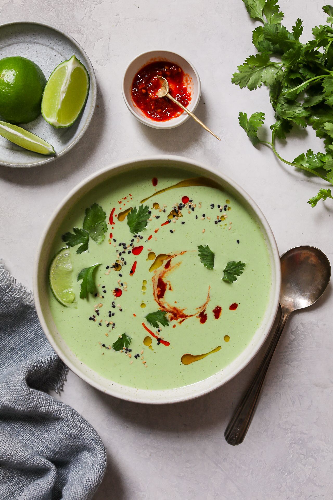 Chilled Cucumber Yogurt Soup with Chili and Lime by feedtheswimmers ...